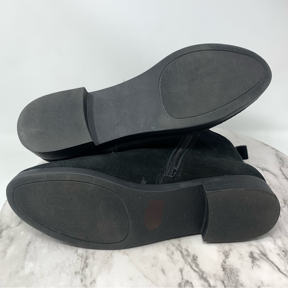 Steve Madden Reyna Suede Zip Detail Booties 8 Classic Moto Bohemian Minimalist - Picture 8 of 12